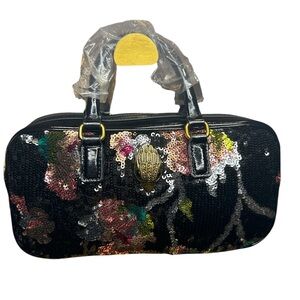 Kurt Geiger NWOT Elegant Black Sequin Handbag